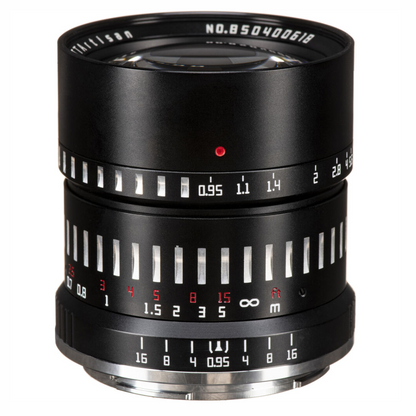 TTArtisan 50mm F/0.95 APS-C Format Portrait Prime Lens for Sony E | Nikon Z | M43 | Leica L | FUJIFILM X | Canon RF Mount Mirrorless Cameras Large Aperture MF Manual Focus Full Metal Body for Dreamy Bokeh & Low Light Photography