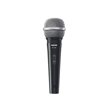 Shure SV100 / SV200 Multipurpose Vocal Microphone Cardioid Dynamic Mic with 15FT XLR to 1/4" Cable for Live Sound, Recording, Karaoke & Music Instruments | SV100-X | SV200-Q-X