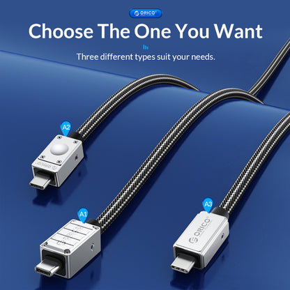 [CLEARANCE] ORICO (3m) Thunderbolt 3 USB C to USB C Fast Charging Data Cable PD 240W 8K 60Hz Video with 400Gbps Transfer Rate, Aluminum Alloy for Smartphones, Laptop, PC | 240A1
