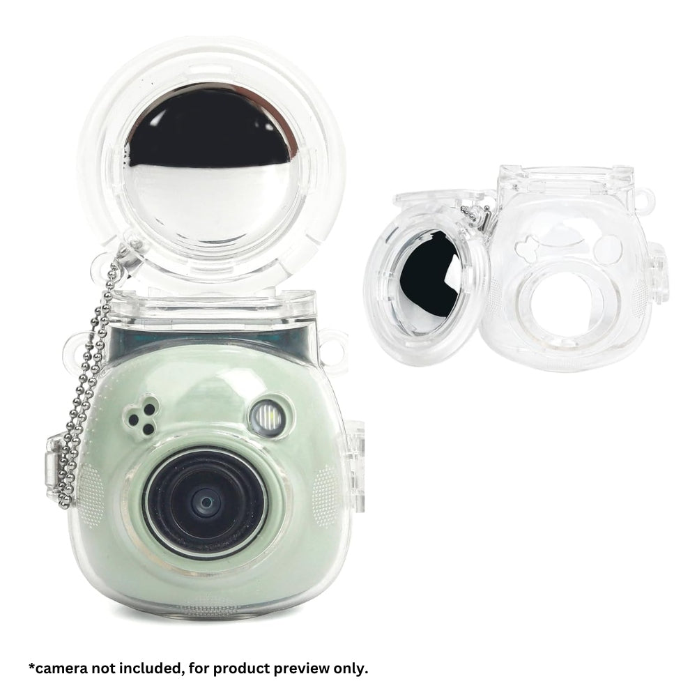 Pikxi Protective Clear Case for FUJIFILM Instax Pal Tiny Camera with Selfie Mirror