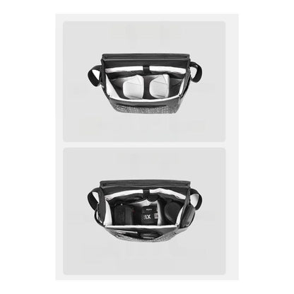 Eirmai Falcon Series F1S 4 Liters / F2S 7 Liters Water Resistant Camera Travel Shoulder Sling Bag with Magnetic Latch, Padded Velcro Interior Divider, 8.5-inch Tablet and Accessory Pockets, for DSLR, Mirrorless, and Lenses for Photography