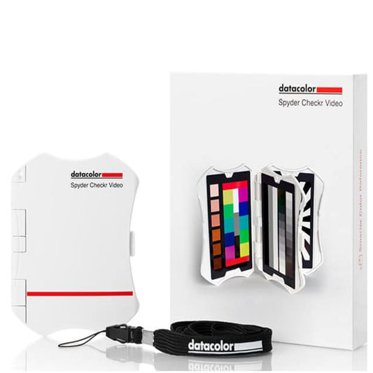 Datacolor Spyder Checkr Video All-In-One Portable Color Chart and Calibration Tool with 5 High-Gloss Interchangeable Target Cards and Ergonomic Case for Digital Camera Photography, Videography, Film Making, and Studio Equipment | SCV310