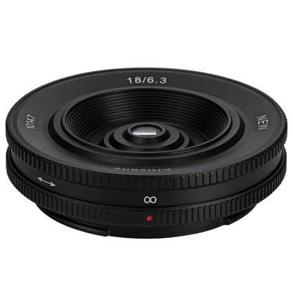 7Artisans 18mm F/6.3 Mark II APS-C Format Sony E Mount Wide Angle Prime Pancake UFO Slim Lens MF Manual Focus for Mirrorless Cameras