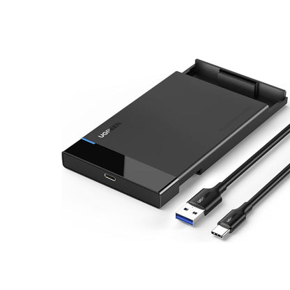 UGREEN 2.5 inch SATA III to USB 3.0 SSD HDD Hard Disk Drive Enclosure with 5Gbps Transmission Rate and Up to 6TB Storage Capacity for PC, Laptop, Desktop Computer, etc. - Supports Windows, Mac OS, Linux, and Chrome OS | 50743