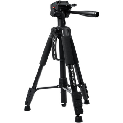 K&F Concept 3-Way Pan/Tilt Head Aluminum Tripod with Tablet/Smartphone Holder & Bluetooth Remote, 360° Ball Head