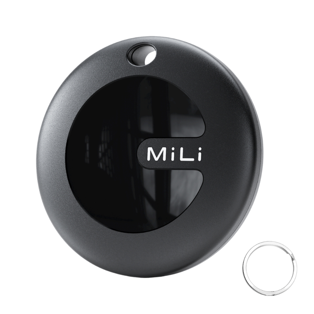 MiLi MiTag Duo Item Finder with Keyring - iOS Apple Find My & Android Google Find Hub Compatible