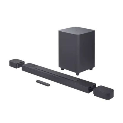 JBL BAR 800 720W 5.1.2 Channel Soundbar Speaker System with 10" Wireless Subwoofer Dolby Atmos Surround Sound, HDMI eARC with 4K Video Pass-Through, and Detachable Side Speakers