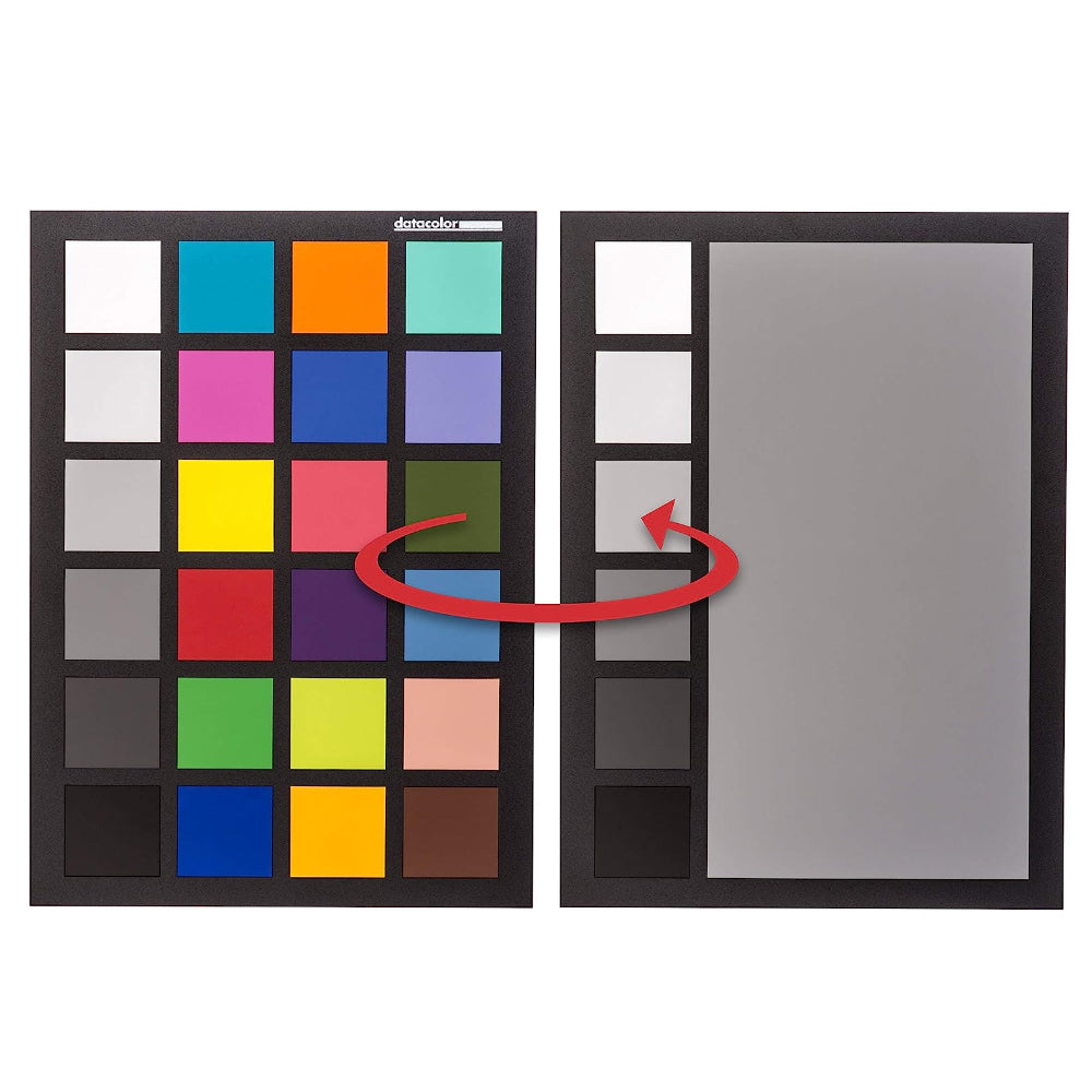 Datacolor Spyder Checkr 24 Double Sided Card Color Chart and Calibration Tool with 24 Color Targets for Digital Camera Photography and Studio Equipment | SCK200