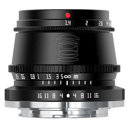 TTArtisan 35mm F/1.4 APS-C Format Canon EF-M Mount Prime Lens Large Aperture Sonnar Optical Design Full Metal Body, MF Manual Focus, 11" Focus Distance, Clicked Aperture Ring for Smooth Bokeh & Low Light Photography | Black