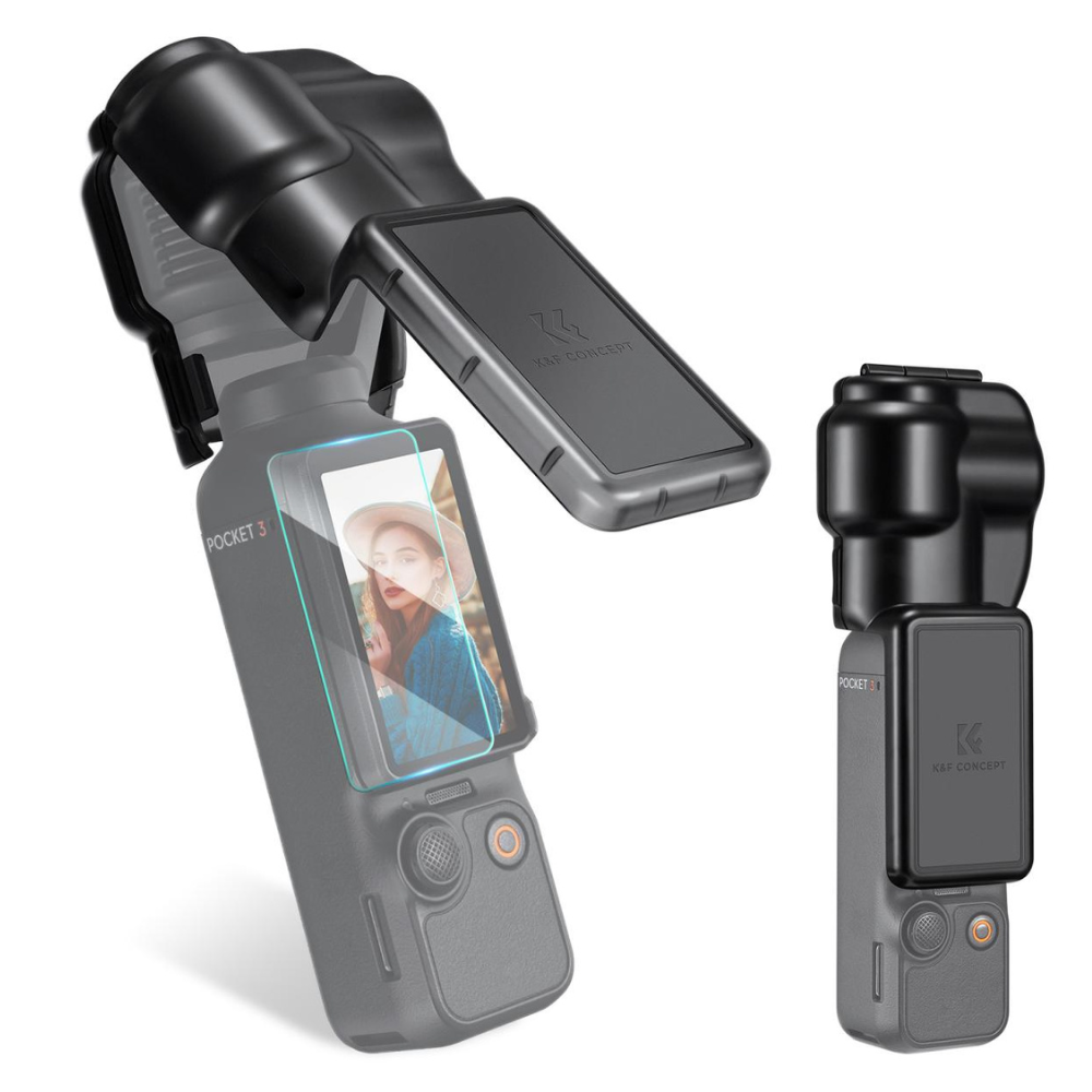 K&F Concept DJI Osmo Pocket 3 Camera Gimbal Cover and Lens Cap with Screen Protector, Lightweight, Compact Design, Dust-Proof and Scratch Resistant for Photography, Videography, Content Creation, Vlogging & Travel Accessory