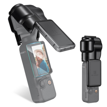 K&F Concept DJI Osmo Pocket 3 Camera Gimbal Cover and Lens Cap with Screen Protector, Lightweight, Compact Design, Dust-Proof and Scratch Resistant for Photography, Videography, Content Creation, Vlogging & Travel Accessory