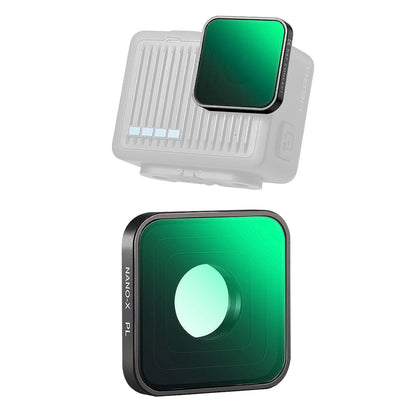 K&F Concept Nano-X Series PL Polarizer + ND4 8 16 Neutral Density Lens Filter Set for GoPro HERO 4K Action Camera with 2 to 4 Light Stops, Glare Reduction, 28 Multi-Layer Coated AGC Optical Glass, Water, Dust, Oil and Scratch Resistant