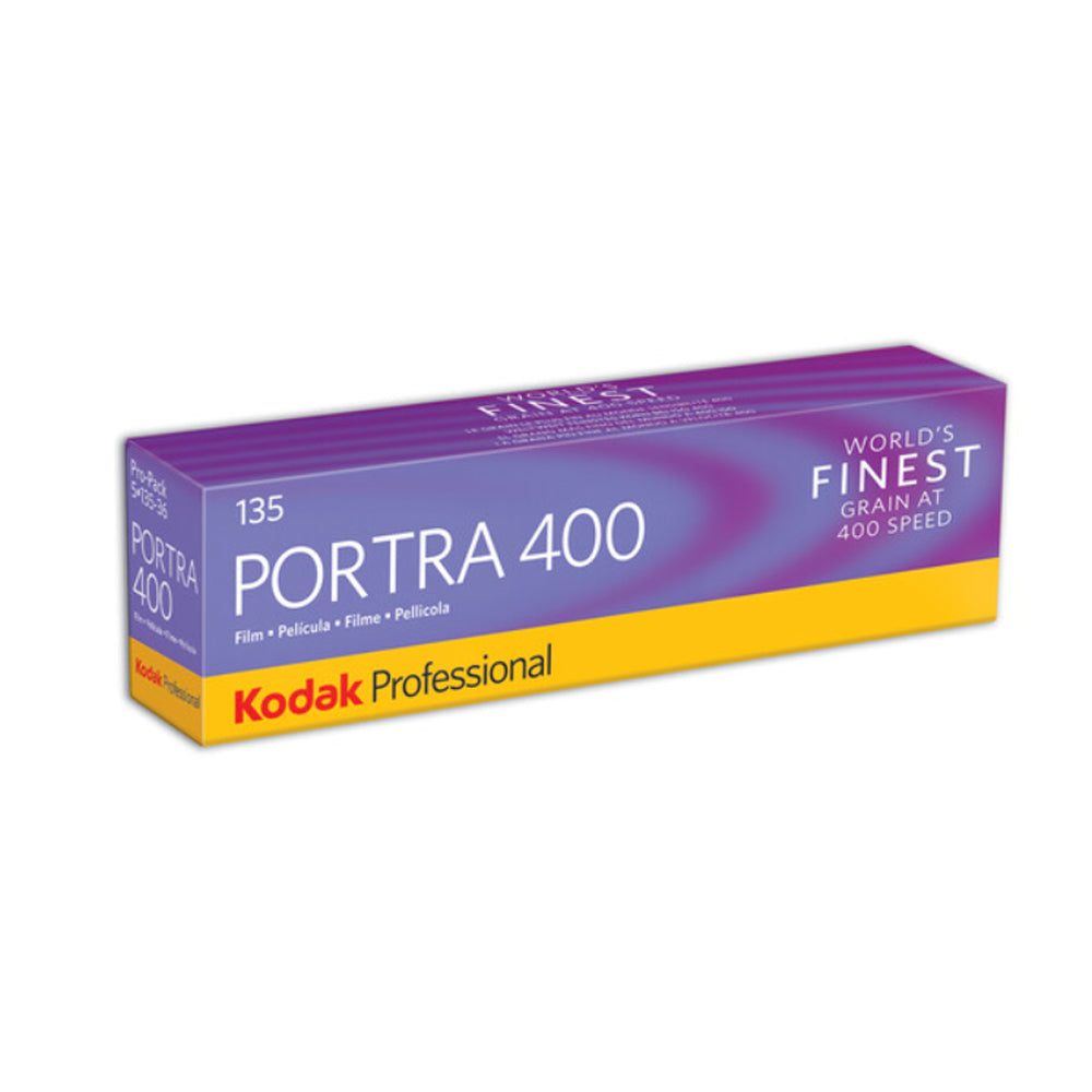 KODAK PORTRA 400 (5 Pack) 135 35mm 400 ISO Color Negative Film with 36 Exposure Shots, Fine Grain VISION Film Technology and T-Grain Emulsion for Film Photography