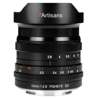 7Artisans 10mm F/2.8 Full Frame Format Nikon Z Mount Ultra Wide Angle Fisheye Prime Lens MF Manual Focus Large Aperture for Mirrorless Cameras