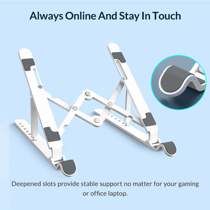 [CLEARANCE] ORICO Foldable Laptop Stand with 7 Levels, 40KG Max Payload Capacity with ABS and Silicone Material | PFB-A23