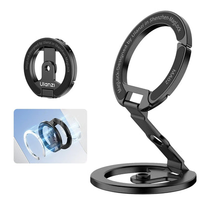 Ulanzi MA02 MagLock Dual Magnetic Phone Stand | Black / Silver