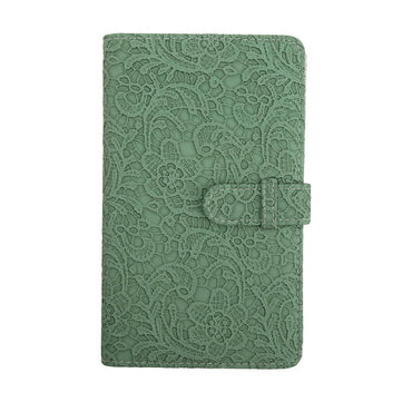 [CLEARANCE] Pikxi AM96-01 96 Pockets Elegant Carved Lace Style Photo Album with Slip On Latch for Fujifilm Instax Mini Instant Camera - Light Pink