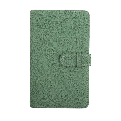 [CLEARANCE] Pikxi AM96-01 96 Pockets Elegant Carved Lace Style Photo Album with Slip On Latch for Fujifilm Instax Mini Instant Camera - Light Pink