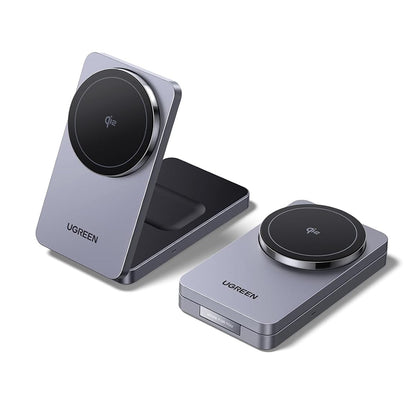 UGREEN 2-in-1 Qi2 Magnetic Wireless Foldable Charger 15W Fast Charging Pad