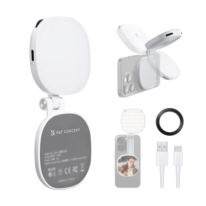 K&F Concept Magnetic Phone Fill Light with Built-in Mirror | KF34.053V1