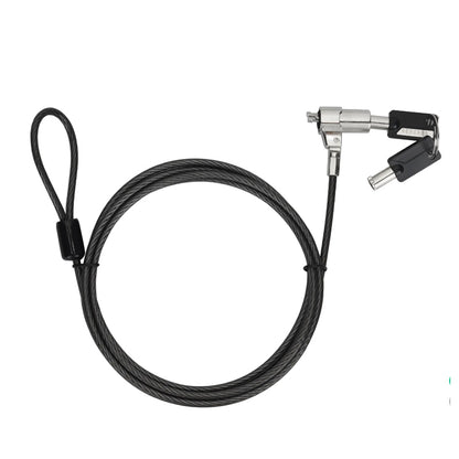 ArgoX Key Type Security Laptop Lock Cable with Braided Carbon Steel Wire - 2.5 x 6mm, Nano Slot for PC, Laptop, Computer Desktop, Monitor, CPU | SP-KL803 | SP-KL804