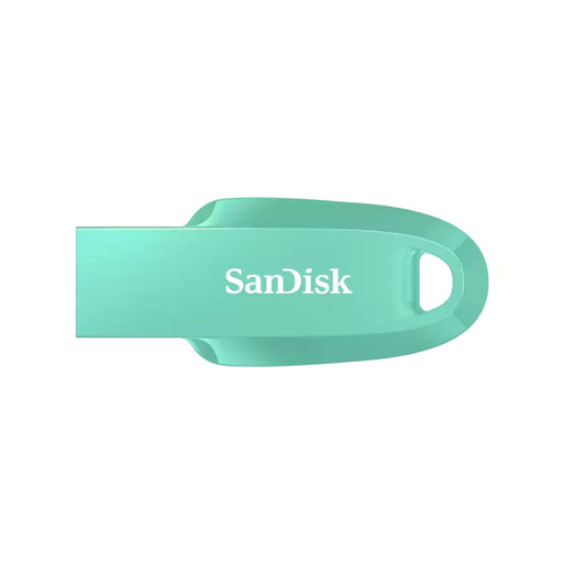 SanDisk Ultra Curve 512GB USB A 3.2 Gen 1 Flash Drive with 100MB/s Transfer Rate and RescuePRO Deluxe Support | Mint Green, Indian Blue