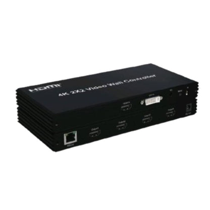 ArgoX 4K UHD HDMI DVI Video Wall Controller with 2x2 1x2 2x1 Supported Splicing Function, RS232 Control Protocol & 3.5mm Audio Interface for TV Monitor LCD Screen Display