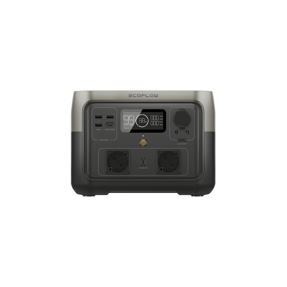 EcoFlow RIVER 2 Max Portable Power Station with 512Wh LiFePO4 500W Solar Generator | EU Version