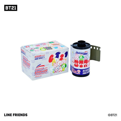 [CLEARANCE] RETO RetoColor Star 400 x BT21 BTS Line Friends Limited Edition 35mm ISO 400 Negative Color Film Cartridge with 27 Exposures, C-41 Process, and DX-Code for Alog Camera Photography
