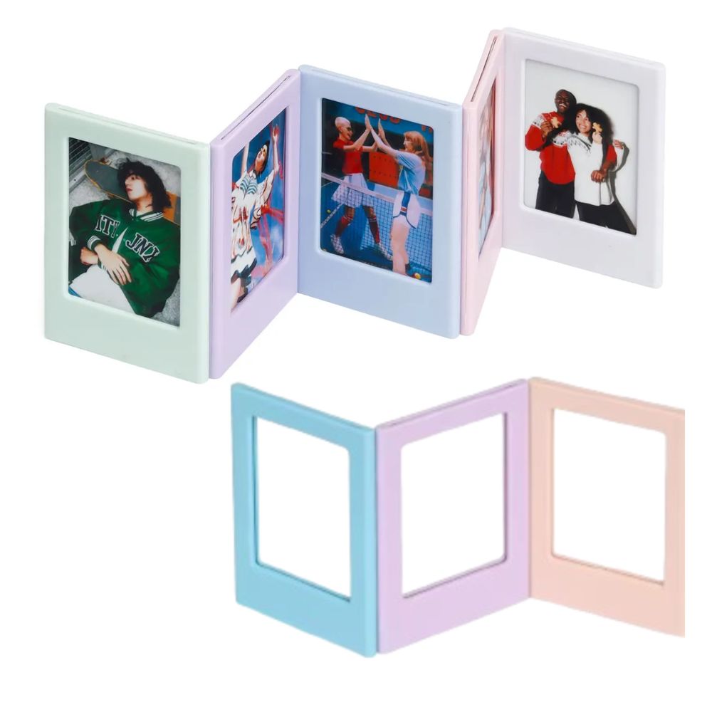 Pikxi Pastel Color Solo Instant Mini Film Photo Frame for FUJIFILM Instax mini Cameras with Magnetic Mounting - Available in Blossom Pink, Pastel Blue, Lilac Purple, Smokey White, and Ice Blue Color