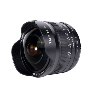 7Artisans 7.5mm F/2.8 Mark II APS-C Format Canon RF Mount Ultra Wide Fisheye Prime Lens MF Manual Focus for Mirrorless Cameras
