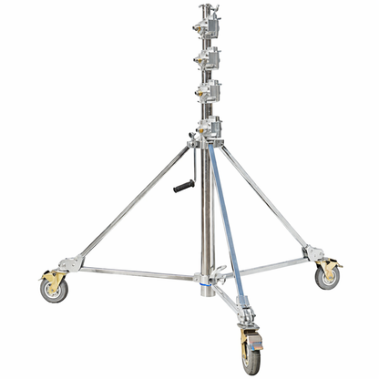 Dearkol MFD-6000 Cine Hand Crank Stand, 565cm Max Height, 65kg Load, Braked Wheels