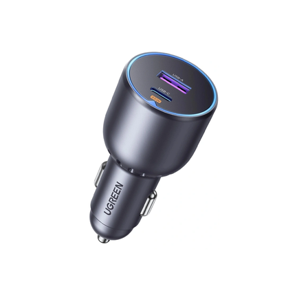 UGREEN 63W 2-Port Fast Car Charger with 1× USB-C 45W + 1× USB-A 18W Ports | EC701 (35023)