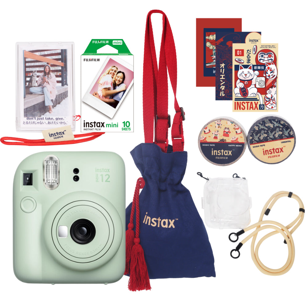 FUJIFILM Instax Mini 12 Oriental Pop Package Instant Camera Bundle Pack