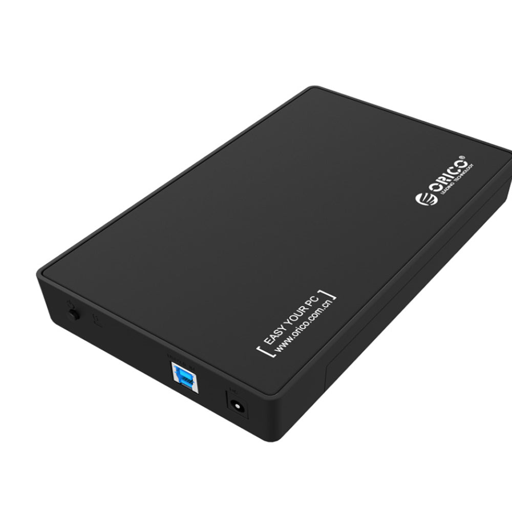 ORICO 3.5-Inch SATA HDD/SSD Hard Drive Enclosure 5GBPS with USB 3.0 Data Cable - Supports 10TB Storage & Windows, MacOS & Linux Systems for PCs, Computer Desktops & Laptops