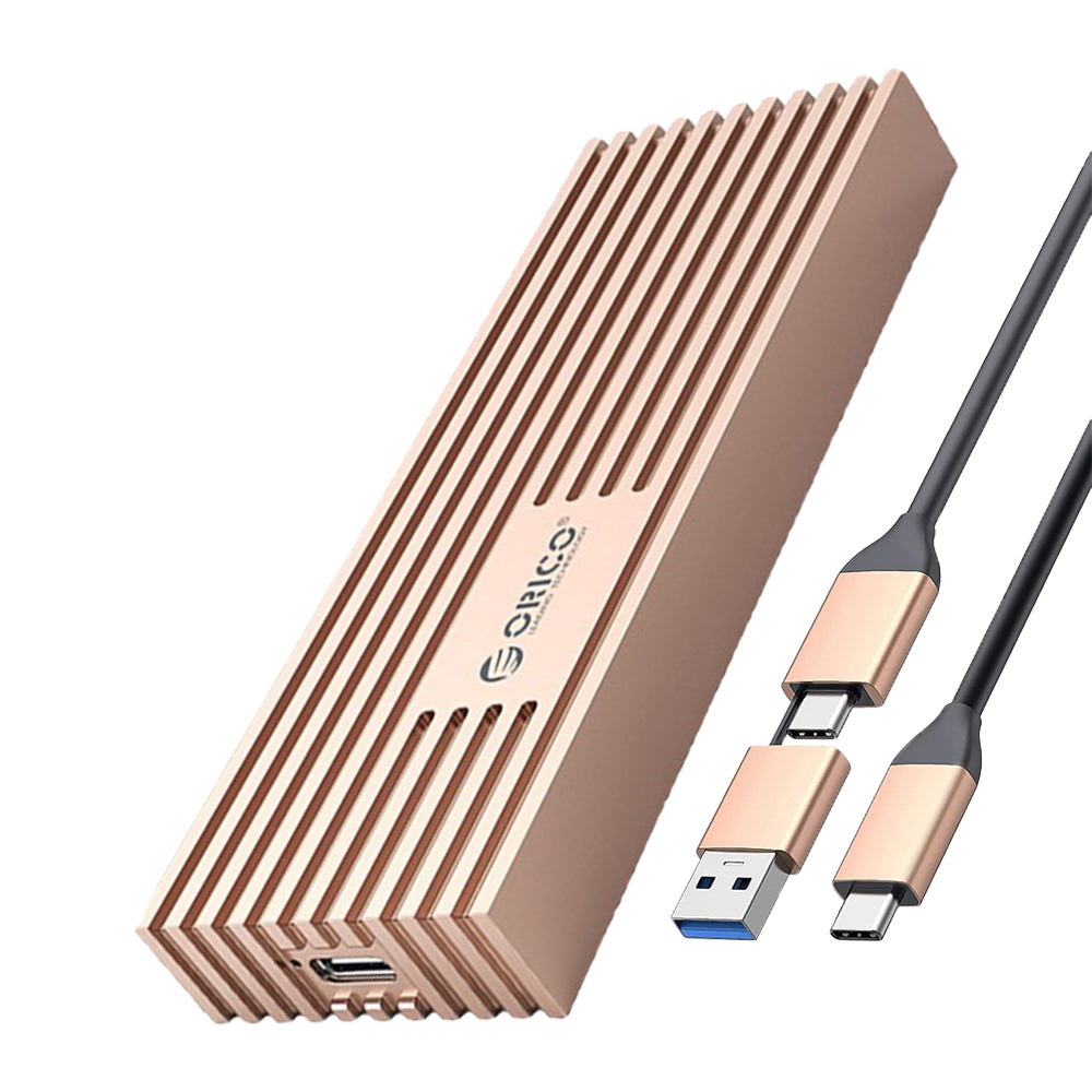 ORICO M.2 NVME SSD Solid State Drive Enclosure with USB 3.2 Gen2 x2 Interface, 20Gbps Transfer Rate, 4TB Max Capacity with PCIe 3.0, TRIM and UASP Function for Smartphone PC Desktop Laptop | M233C3-G4 | Gray, Rose Gold, Silver