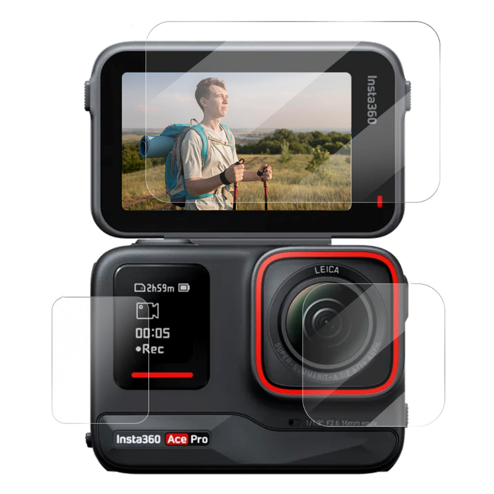 TELESIN 9H HD Tempered Glass Screen Protector for Insta360 ACE | ACE PRO Action Camera