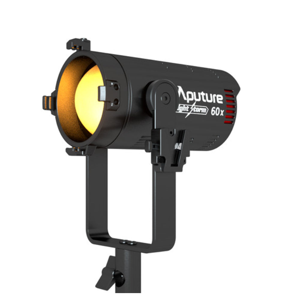Aputure LS 60x Bi-Color / LS 60d Daylight LED Focusing Flood Light with 4 Leaf Barndoors and Bowens Mount Adapter for Photography Video Vlogging Live Streaming Broadcasting and Film Production Studio Lighting Equipment
