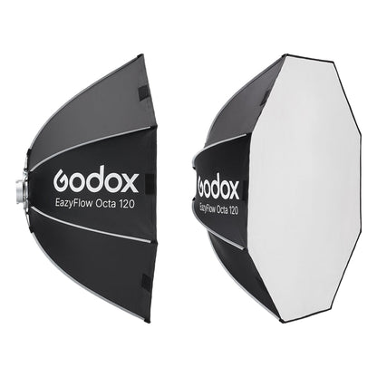 Godox EazyFlow Foldable Softbox with Interchangeable Mount, Bowens Speed Ring, Diffusers, and Grid