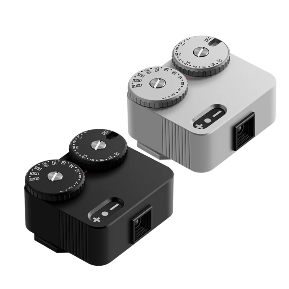 TTArtisan Light Meter II Alog Illuminometer APS-C Frame, F/2.0 Large Aperture with Dual Tuning Dial and Light Indicator, 23 Stop Shutter Speeds for E / X / Z / M43 / RF Mount Mirrorless Cameras and Photography | Black, Silver