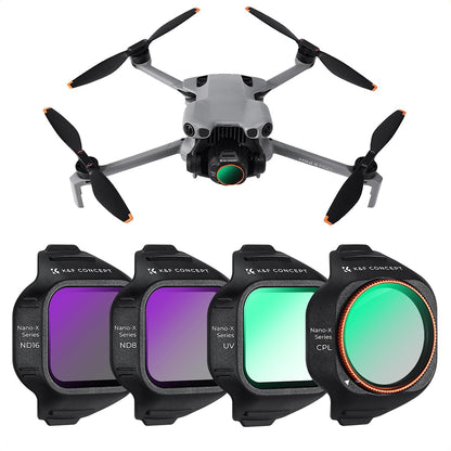 K&F Concept Nano-X Series CPL / UV / ND Lens Filter Kit for DJI Mini 5 PRO Action Camera Drone