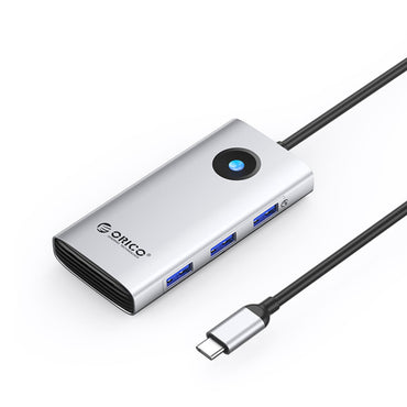 [CLEARANCE] ORICO 6-in-1 USB 3.0 Type C Multifunctional Docking Station with 5Gbps Type C Input, 4K 30Hz UHD, Support Apple M1/M2, PD 100W, 5Gbps USB-A 3.0, 2.5Gbps Ethernet for Windows 8/10, macOS, Linux, Android | Silver