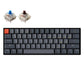 Keychron K12 61 Keys Compact Bluetooth Wireless / Wired TKL Tenkeyless Mechanical Keyboard with RGB Backlight and Hot-Swappable Switches for Mac and Windows PC Computer (Blue Clicky, Brown Tactile) K12H2 K12H3