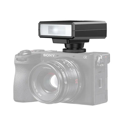 Ulanzi F12 Mini Camera Flash Speedlite with Manual / Autofocus AF Mode, GN12, HSS 1/250s and 5600K CCT Color Temperature, 1200mAh USB Type-C Charging Port for Canon, Nikon, Panasonic, Fujifilm, Sony, Olympus DSLR Mirrorless Camera | Black, White
