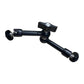 Pxel 10.5" / 7.9" Articulating Magic Arm Super C-Clamp 360° Rotation with Dual Ball Heads and 1/4"-20 Screw Stud for Camera Cages, Monitors, Microphones, Studio Flashes, Lights & Professional Video Equipment