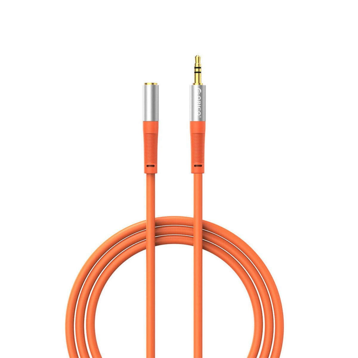 [CLEARANCE] ORICO 3 Meters 3.5mm TRS Jack Male to Female AUX Audio Extension Cable for Headphone Headset Earphone Speaker Mobile Phone Computer PC Laptop Car Stereo - Orange | AXF-30-OR