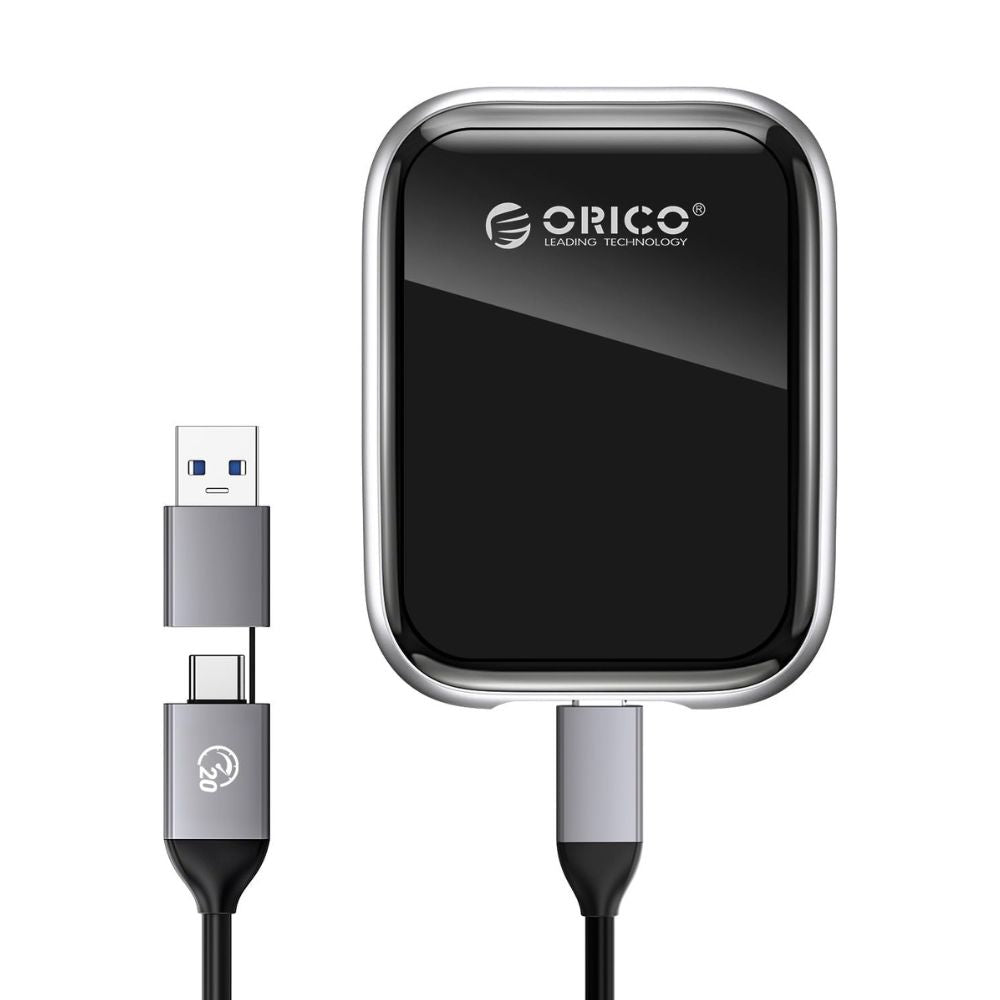 ORICO A20 2TB 20GBPS High-Speed Portable External SSD Data Storage & Back-Up Solution Drive with USB 3.2 Gen2x2 Type C Port Interface & 2-in-1 USB C to USB C/A Data Cable for Desktop Computers & Laptops (Windows, macOS & Linux)