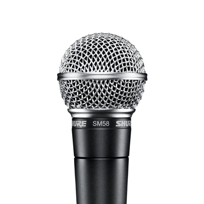 Shure SM58 Cardioid Dynamic Vocal Microphone for Live Performance, Studio Recording, Music Instruments & Podcasting | SM58-LC