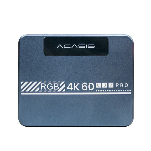 ACASIS VC007PRO HDMI Video Capture Card with 4K 60Hz Ultra HD HDR, Switch Button for RGB Lights with Active Cooling Fan, Supports Audio Microphone, Headset for Streaming, Live Broadcasting, Recording, PC, Gaming, Android USB 3.0 Type C