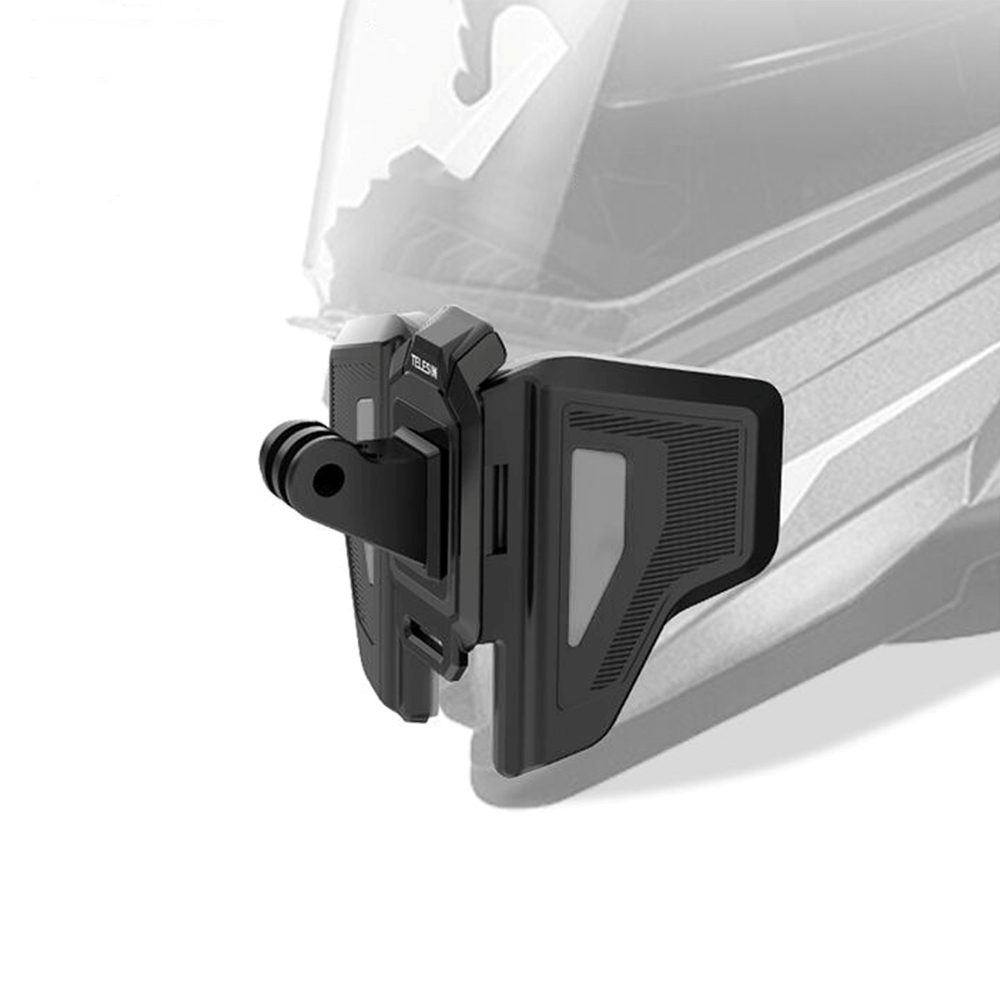 TELESIN Motorcycle Helmet Chin Strap Mount for Action Cameras